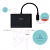 USB-C į HDMI kelioninis adapteris ITEC i-tec USB C HDMI kelioninis adapteris PD/Duomenys – juodas, mikroschemų rinkinys RTS5403/RTS5404/RTS5411/PS176, 90×58×14 mm