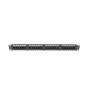 Pleistuvų skydas 1U LANBERG PPU5-1024-B — 24 prievadų CAT5e, metalinis, juodas, 445×32,5×44,5 mm