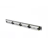 Pleistuvų skydas 1U LANBERG PPU5-1024-B — 24 prievadų CAT5e, metalinis, juodas, 445×32,5×44,5 mm