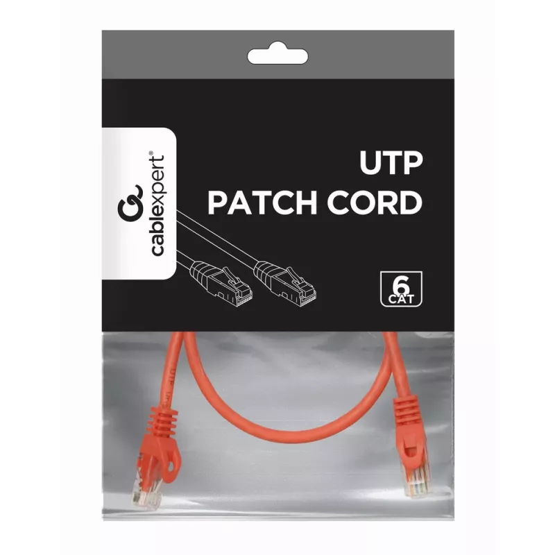 GEMBIRD komutacinis kabelis - CAT6 - UTP - 50cm - Red
