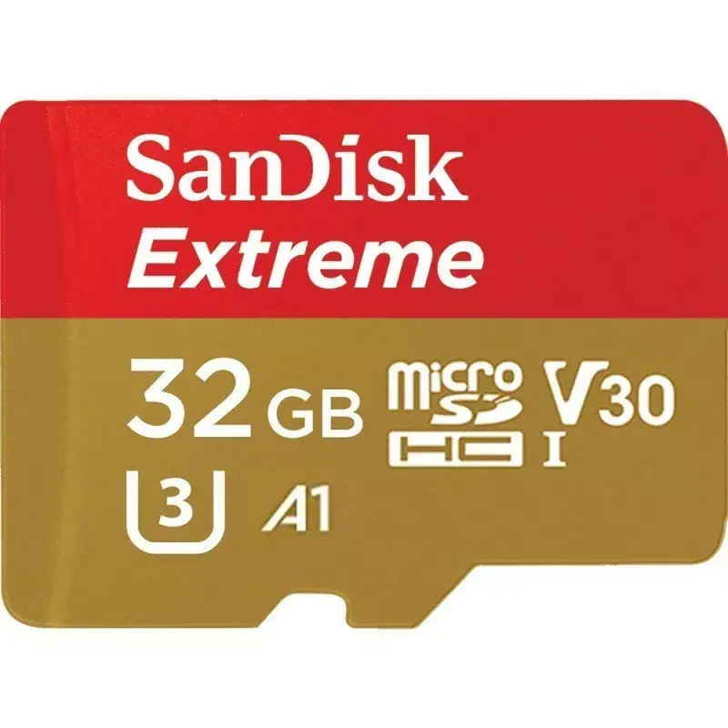 WESTERN DIGITAL SanDisk micro SDXC Extreme 32GB (A1/ V30/ U3/ UHS-I/ Cl.10/ R100/ W60) + adapteris veiksmo kamerai