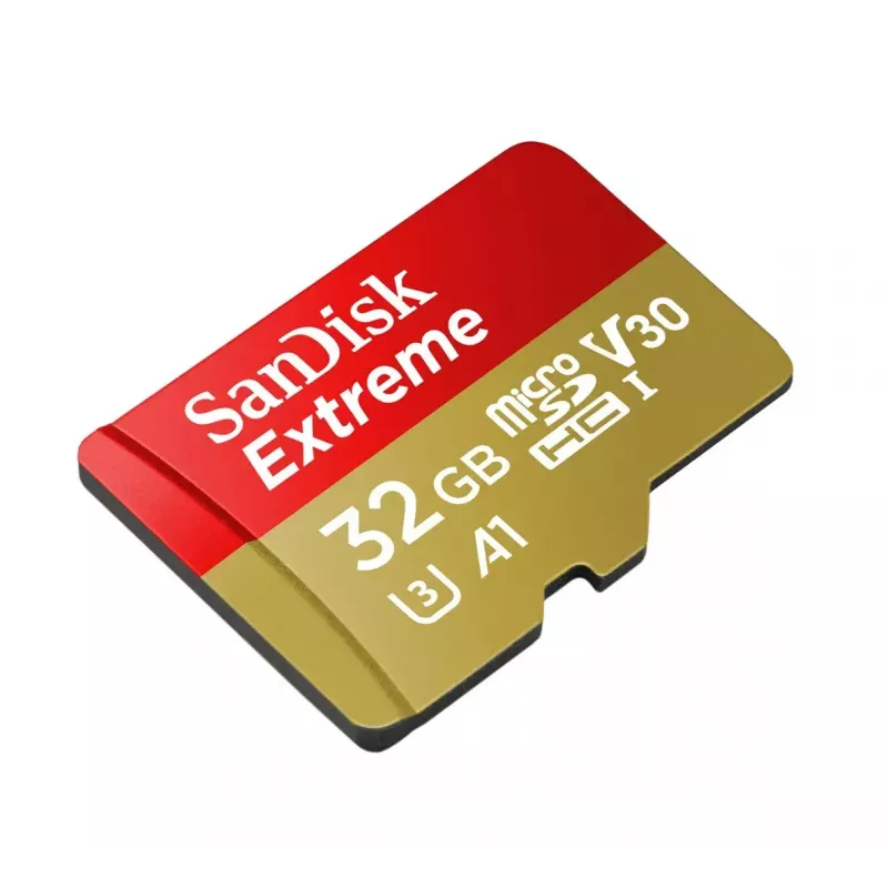 WESTERN DIGITAL SanDisk micro SDXC Extreme 32GB (A1/ V30/ U3/ UHS-I/ Cl.10/ R100/ W60) + adapteris veiksmo kamerai