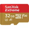 WESTERN DIGITAL SanDisk micro SDXC Extreme 32GB (A1/ V30/ U3/ UHS-I/ Cl.10/ R100/ W60) + adapteris veiksmo kamerai