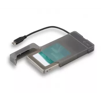 i-tec MySafe USB-C 3.1 Gen. 2 easy, HDD/SSD korpusas, 2,5 colio, Serial ATA, Serial ATA II, Serial ATA III, 10 Gbit/s, USB jungtis, juoda