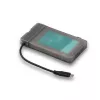 i-tec MySafe USB-C 3.1 Gen. 2 easy, HDD/SSD korpusas, 2,5 colio, Serial ATA, Serial ATA II, Serial ATA III, 10 Gbit/s, USB jungtis, juoda