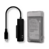 i-tec MySafe USB-C 3.1 Gen. 2 easy, HDD/SSD korpusas, 2,5 colio, Serial ATA, Serial ATA II, Serial ATA III, 10 Gbit/s, USB jungtis, juoda