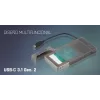 i-tec MySafe USB-C 3.1 Gen. 2 easy, HDD/SSD korpusas, 2,5 colio, Serial ATA, Serial ATA II, Serial ATA III, 10 Gbit/s, USB jungtis, juoda