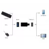 USB grafikos adapteris Gembird A-USB3-CMAF-01 — USB Type-C į USB (USB 2.0 / 3.2 Gen 1), kompaktiškas, juodas