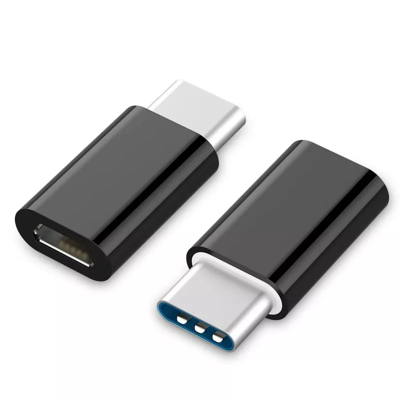 GEMBIRD USB 2.0 Type-C į MicroUSB adapteris (CM/MicroUSB-F), juodas