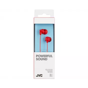 JVC HA-FX10-R-E Spalvingos į vidų įdedamos ausinės