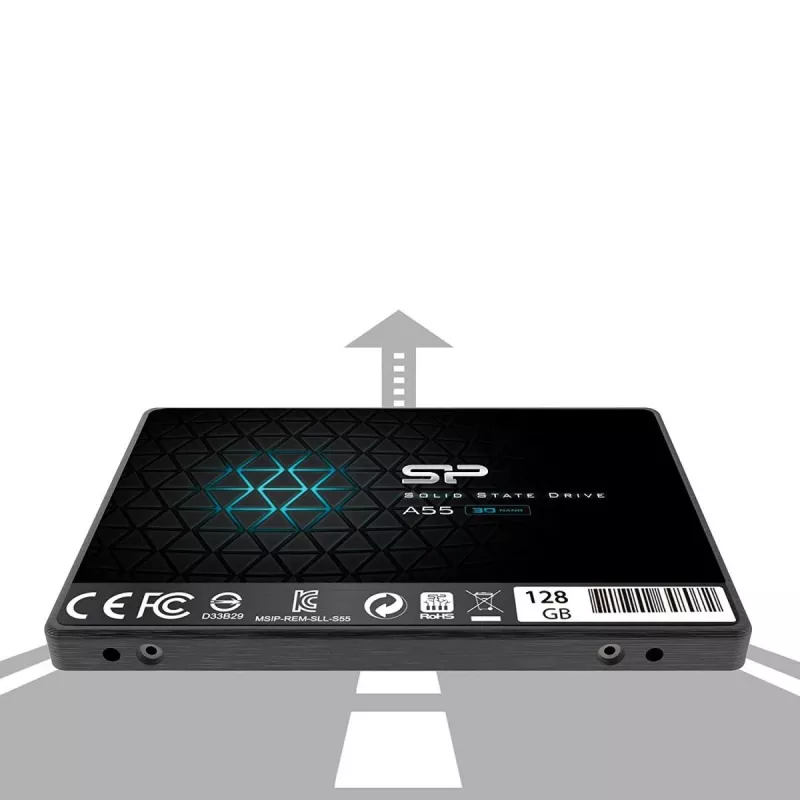 SILICON POWER SSD - A55 - 128GB - 2.5col - SATA III Slc