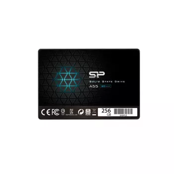 2.5 colio SATA III SSD Silicon Power Ace A55 256 GB, 3D TLC, iki 550/450 MB/s, 7 mm