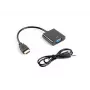 LANBERG Vaizdo kabelio adapteris VGA (d-sub) HDMI Type A (standartinis) 0,2 m juodas