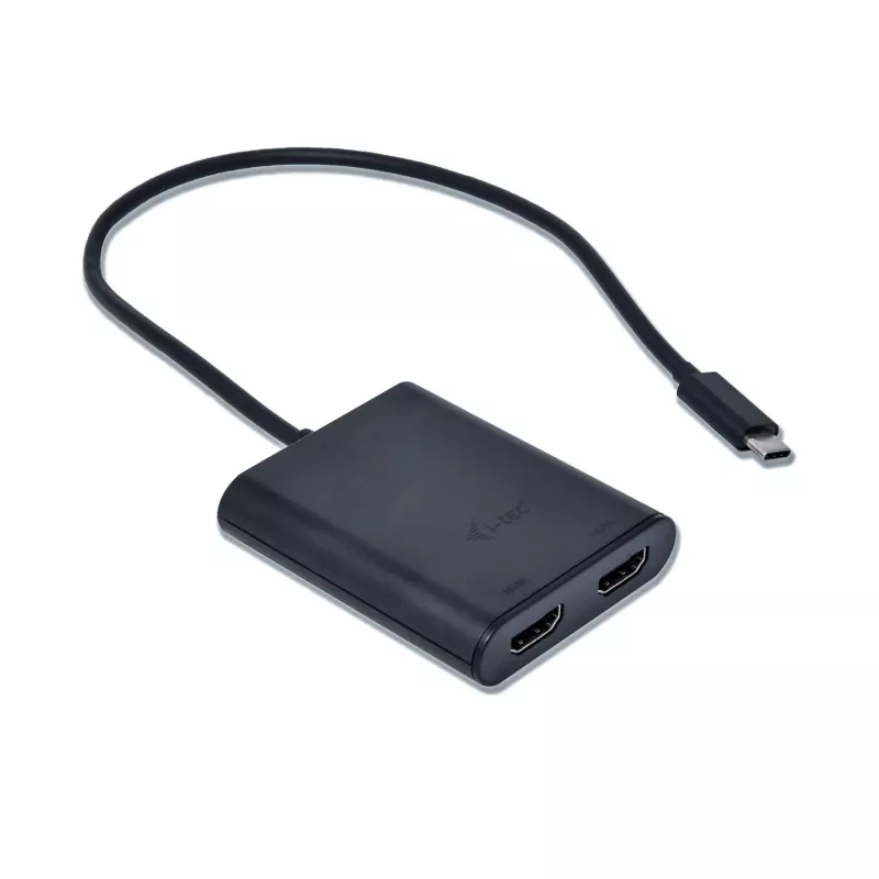 i-tec USB-C 3.1 Dual 4K HDMI vaizdo adapteris, 3.2 Gen 1 (3.1 Gen 1), USB Type-C, HDMI išvestis, 3840 x 2160 pikselių