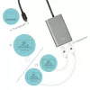 i-tec Thunderbolt 3 Dual DP Video Adapter USB Type-C DisplayPort 1.2a