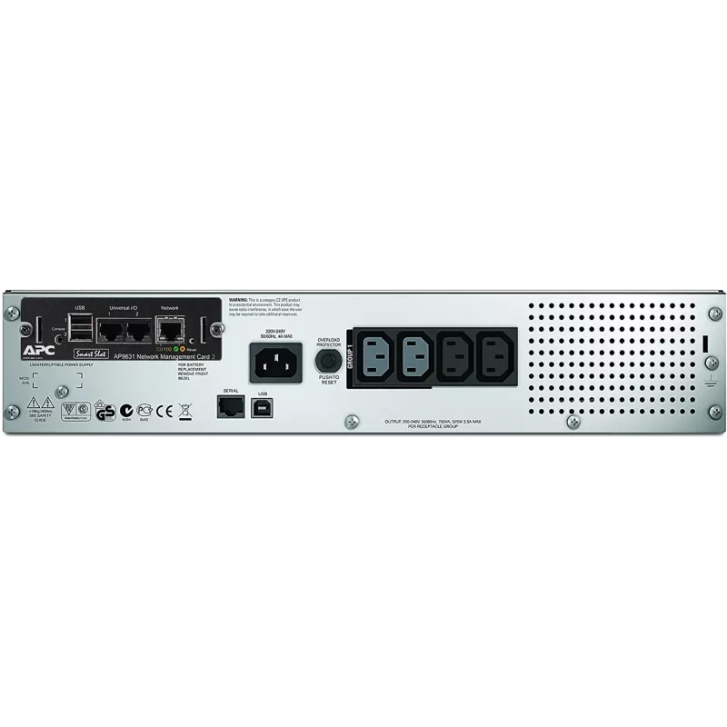 APC Smart-UPS SMT750RMI2UNC - 4x C13, USB, montuojamas stelaže, NMC, 750VA