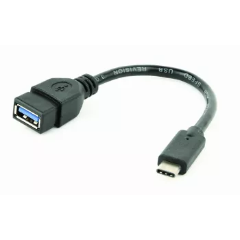 USB laidas Gembird A-OTG-CMAF3-01, USB-C į USB-A, 0,2 m, juodas