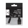 USB laidas Gembird A-OTG-CMAF3-01, USB-C į USB-A, 0,2 m, juodas