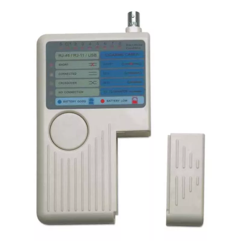 Intellinet 4 viename kabelių testeris, RJ-11, RJ-45, USB ir BNC, vieno mygtuko testas