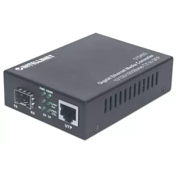 Intellinet Gigabit Ethernet į SFP medijos keitiklis, 10/100/1000Base-Tx į SFP lizdą, tuščias