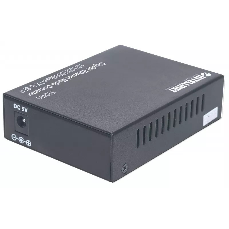 Intellinet Gigabit Ethernet į SFP medijos keitiklis, 10/100/1000Base-Tx į SFP lizdą, tuščias