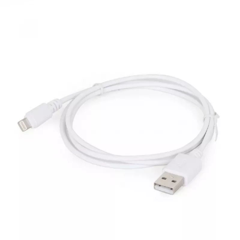 Lightning laidas Gembird CC-USB2-AMLM-2M-W — 2 m, Lightning į USB A, USB 2.0, baltas