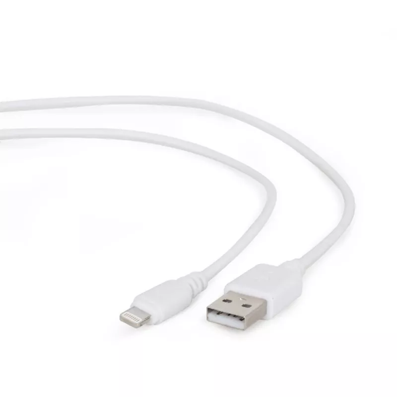 Lightning laidas Gembird CC-USB2-AMLM-2M-W — 2 m, Lightning į USB A, USB 2.0, baltas