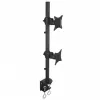 Techly ICA-LCD-350-D monitoriaus laikiklis / stovas 68,6 cm (27 colių) Stalinis Juodas