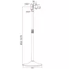 Techly ICA-TR10 televizoriaus stovas 68,6 cm (27 colių) sidabrinis
