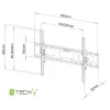 Techly 40-65 colių sieninis laikiklis LED LCD televizoriui, pasukamas – ICA-PLB 131L