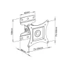 Techly 13-30 inch sieninis laikiklis, skirtas LED LCD TV, pilnai judantis, ICA-LCD 201BK