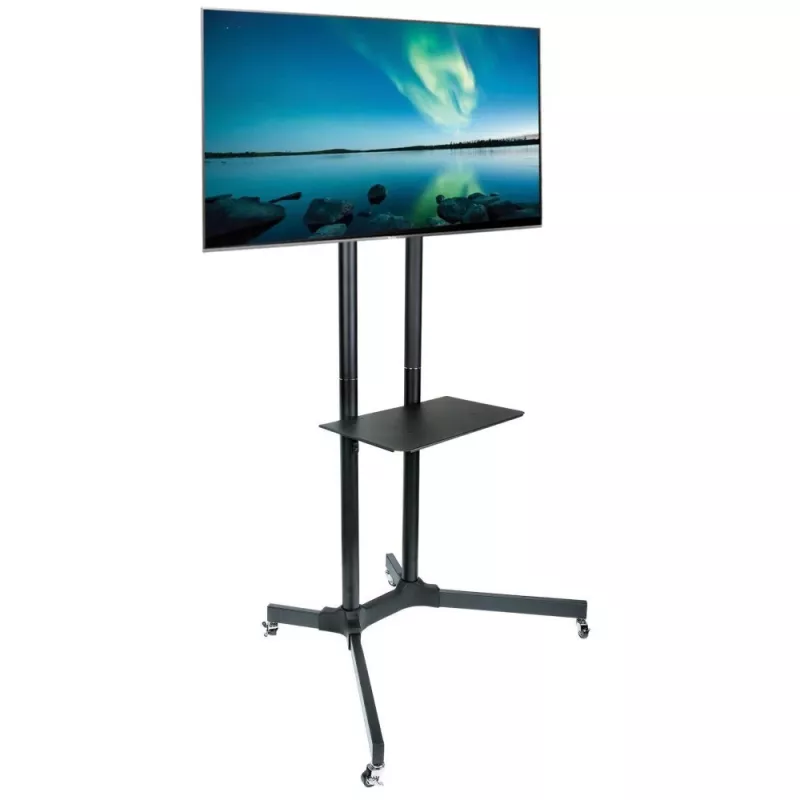 Techly grindų vežimėlis su lentyna LCD / LED / Plasma 30-65 inch ICA-TR6