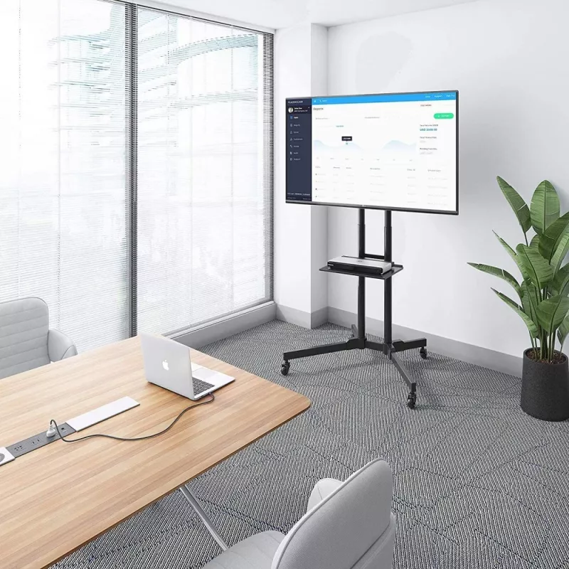 Techly grindų vežimėlis su lentyna LCD / LED / Plasma 30-65 inch ICA-TR6