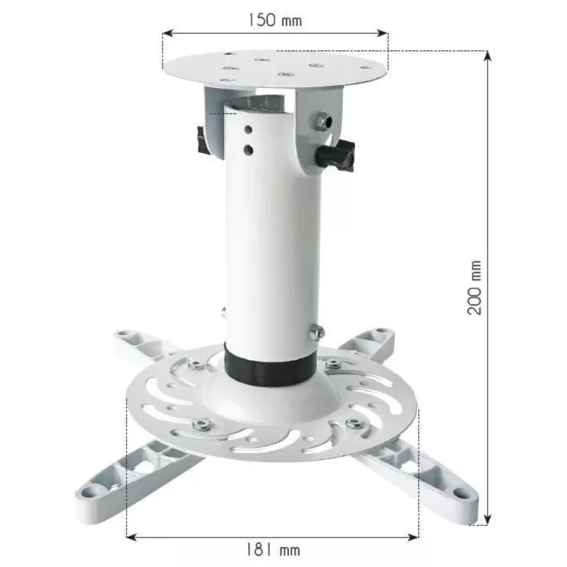 Techly Bracket Universal Projector Ceiling Balta ICA-PM 200WH