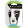 USB į nuoseklųjį adapterį Techly IDATA USB-SER-2T, USB-A kištukas į DB-9 patinas, 0,45 m, permatomas baltas