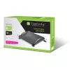 Techly reguliuojama kojų atrama ICA-FR 13, juoda, ABS sintetika, 430 mm, 280 mm, 1.24 kg
