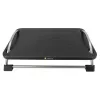 Techly reguliuojama kojų atrama ICA-FR 13, juoda, ABS sintetika, 430 mm, 280 mm, 1.24 kg