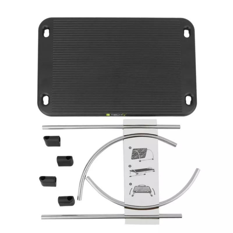 Techly reguliuojama kojų atrama ICA-FR 13, juoda, ABS sintetika, 430 mm, 280 mm, 1.24 kg