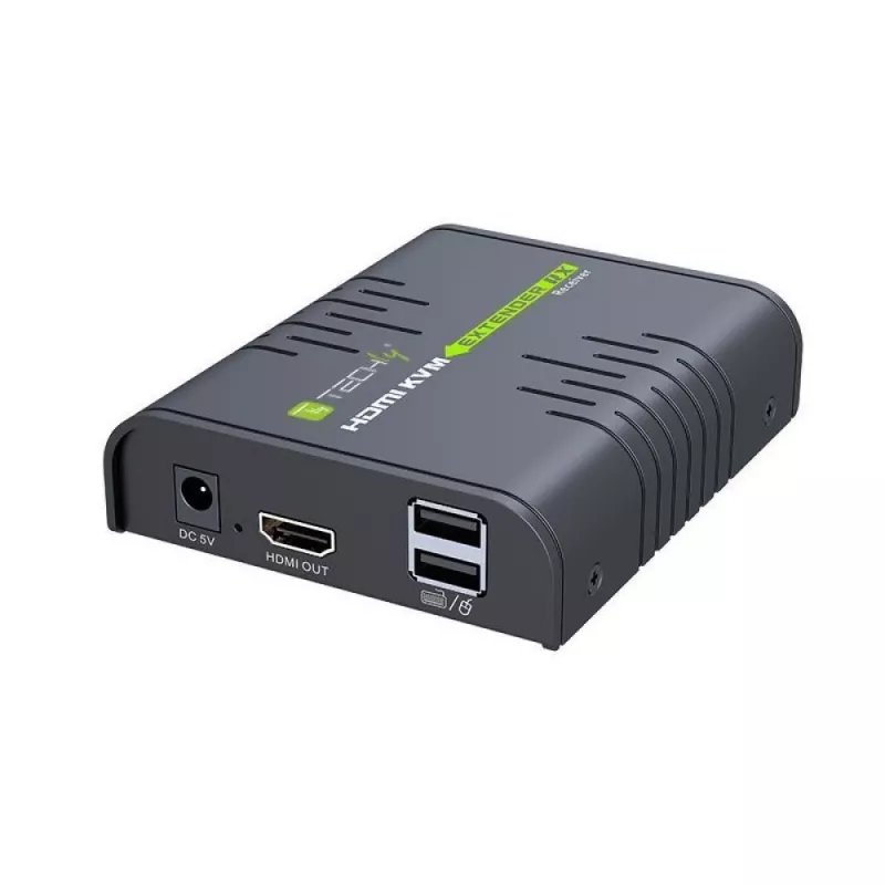 Techly IDATA HDMI-KVM2 KVM plėstuvas Siųstuvas ir imtuvas