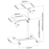 Techly Universal Trolley for Notebook / Projector, Balta ICA-TB TPM-6