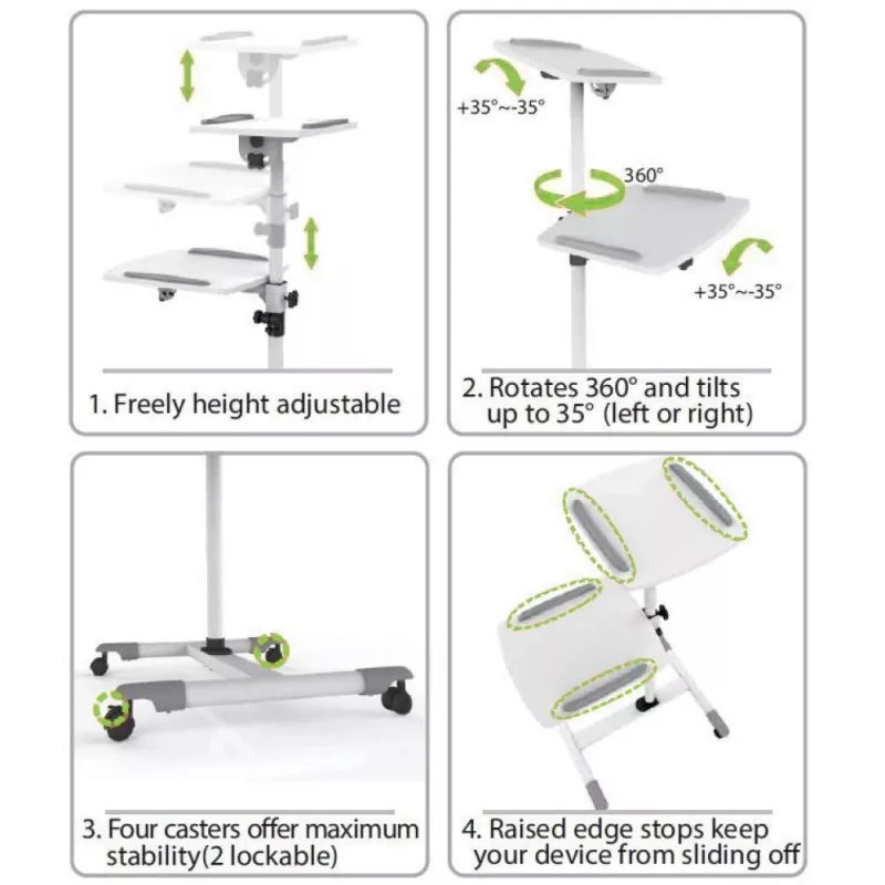 Techly Universal Trolley for Notebook / Projector, Balta ICA-TB TPM-6