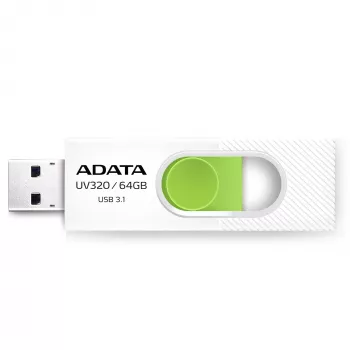 ADATA UV320 USB atmintinė 64 GB USB Type-A 3.2 Gen 1 (3.1 Gen 1) Žalia, Balta