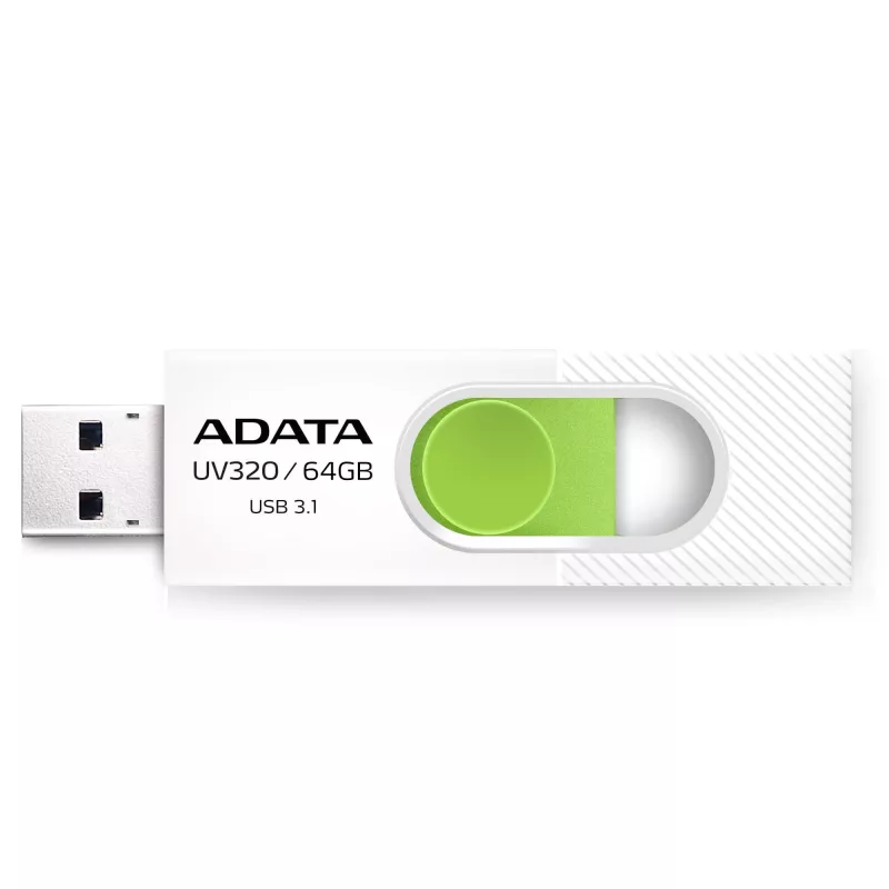 ADATA UV320 USB atmintinė 64 GB USB Type-A 3.2 Gen 1 (3.1 Gen 1) Žalia, Balta