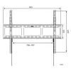 Techly sieninis laikiklis LED LCD televizoriui 42-80, itin plonas, fiksuotas, H600mm, ICA-PLB 860