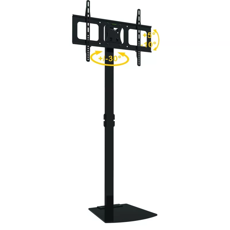 Techly ICA-TR12 TV laikiklis/stovas 177,8 cm (70 colių) Juoda