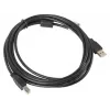 LANBERG USB kabelis USB 2.0 USB B - 3 m Juodas