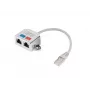 LANBERG adapteris LAN RJ45/2x RJ45 Ftp skirstytuvas AD-0026-S