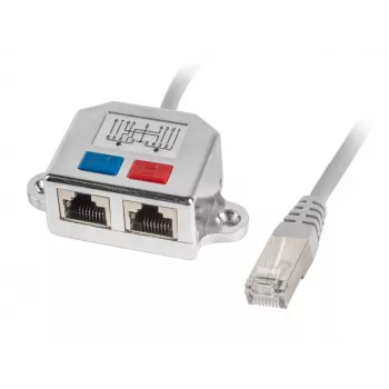 LANBERG adapteris LAN RJ45/2x RJ45 Ftp skirstytuvas AD-0026-S