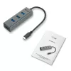 i-tec Metal USB-C HUB 4 prievadai