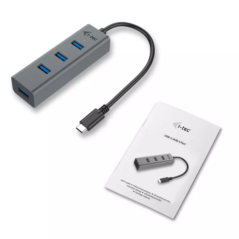 i-tec Metal USB-C HUB 4 prievadai